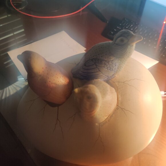 Sergio Bustamante Egg hatching birds sculpture Vintage - Picture 4 of 4